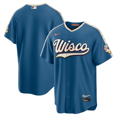 Milwaukee Brewers Nike Mineral Blue 2026 City Connect Stadium Jersey