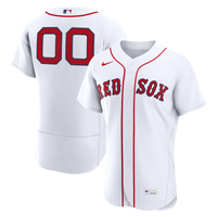 Boston Red Sox Nike White Home Authentic Custom Jersey