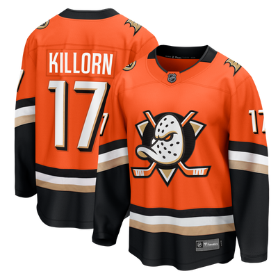 Anaheim Ducks Alex Killorn Fanatics Orange Home Breakaway Jersey