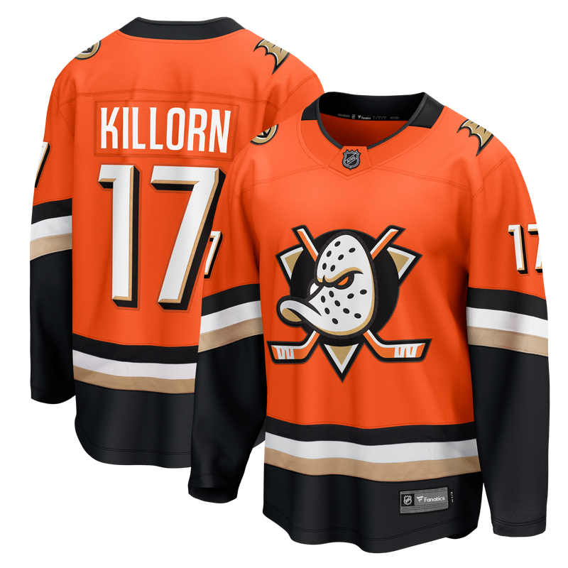 Anaheim Ducks Alex Killorn Fanatics Orange Home Breakaway Jersey