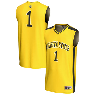 #1 Wichita State Shockers GameDay Greats Lightweight Basketball Fashion Jersey - Yellow