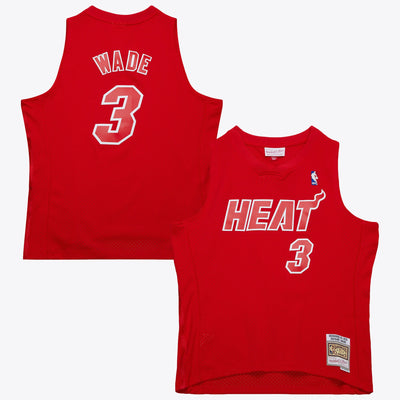 Miami Heat Mitchell & Ness Dwyane Wade 2012 Day Jersey - Scarlet