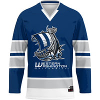 Western Washington Vikings GameDay Greats Hockey Jersey - Navy