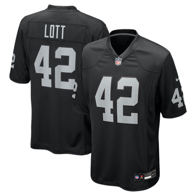 Las Vegas Raiders Ronnie Lott Nike Black Game Retired Player Jersey