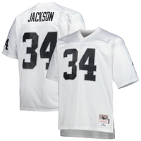 Las Vegas Raiders Bo Jackson Mitchell & Ness White Big & Tall 1988 Retired Player Replica Jersey