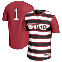 GameDay Greats #1 Cardinal Arkansas Razorbacks Lightweight Soccer Fashion Jersey