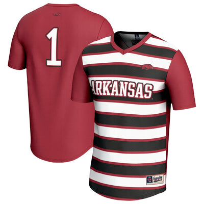 GameDay Greats #1 Cardinal Arkansas Razorbacks Lightweight Soccer Fashion Jersey