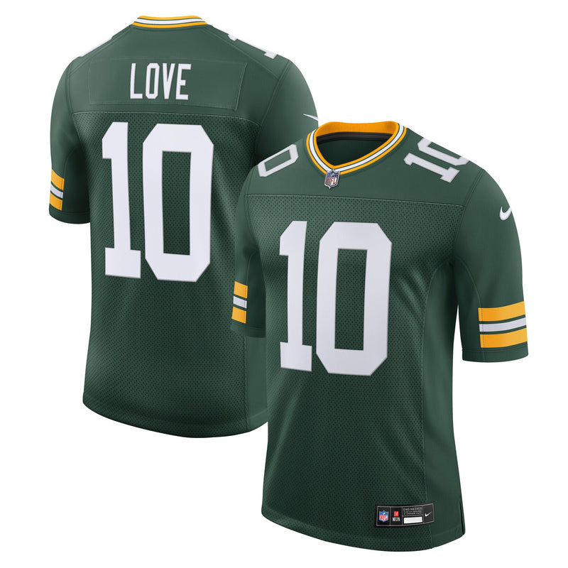 Green Bay Packers Jordan Love Nike Green Team Vapor Untouchable Limited Jersey