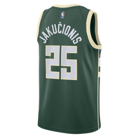 Milwaukee Bucks Nike Icon Edition Swingman Jersey - White - Kasparas Jakučionis