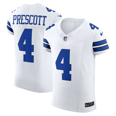 Dallas Cowboys Dak Prescott Nike White Vapor F.U.S.E. Elite Jersey