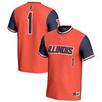 #1 Illinois Fighting Illini GameDay Greats Lightweight Softball Jersey - Orange
