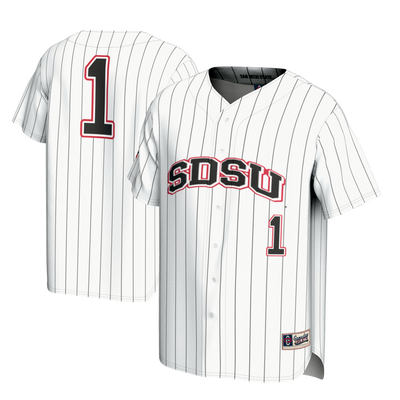 #1 San Diego State Aztecs GameDay Greats Lightweight Baseball Fashion Jersey - White