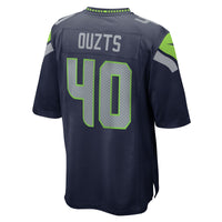Seattle Seahawks Robbie Ouzts Nike College Navy Team Game Jersey
