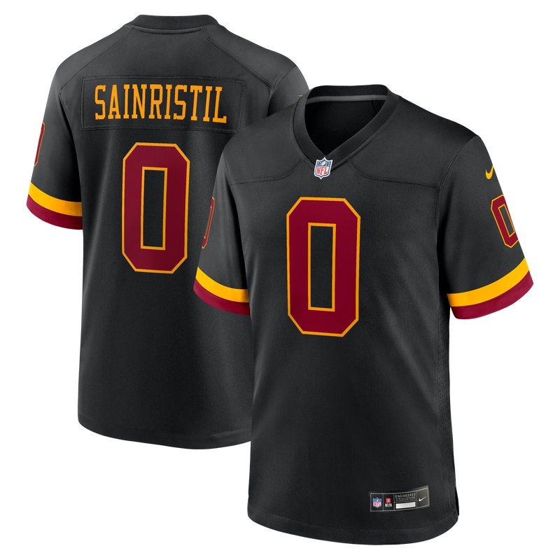 Washington Commanders Mike Sainristil Nike Black Hail Raiser Alternate Game Jersey