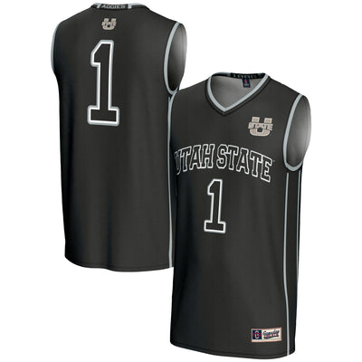 #1 Utah State Aggies GameDay Greats Lightweight Basketball Jersey - Black