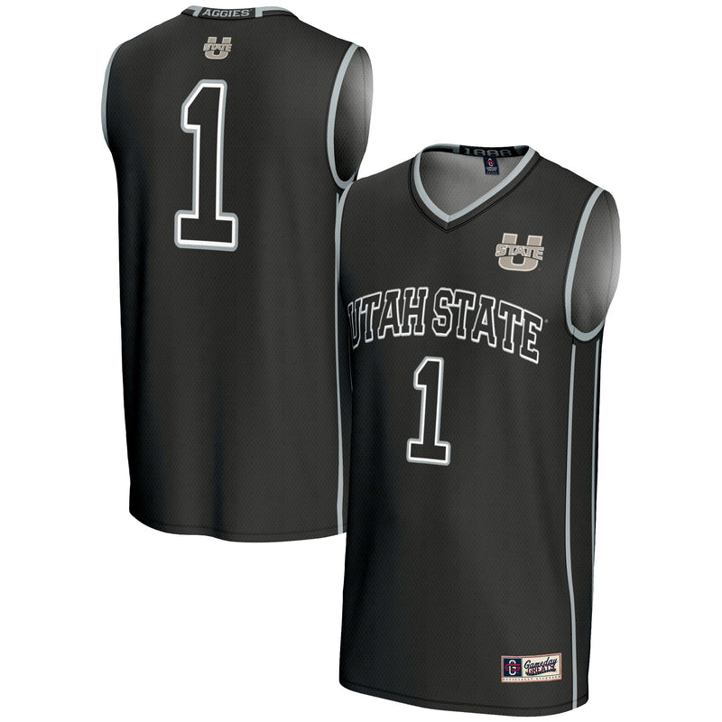 #1 Utah State Aggies GameDay Greats Lightweight Basketball Jersey - Black