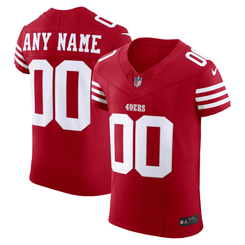 San Francisco 49ers Nike Scarlet Vapor F.U.S.E. Elite Custom Jersey