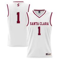 #1 Santa Clara Broncos GameDay Greats Lightweight Collegiate Basketball Fashion Jersey - White