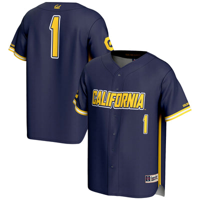 #1 Cal Bears GameDay Greats Lightweight Baseball Jersey - Navy