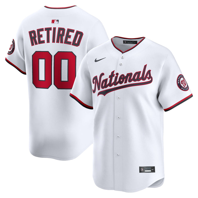 Washington Nationals Nike White Home Limited Pick-A-Player Retired Roster Jersey