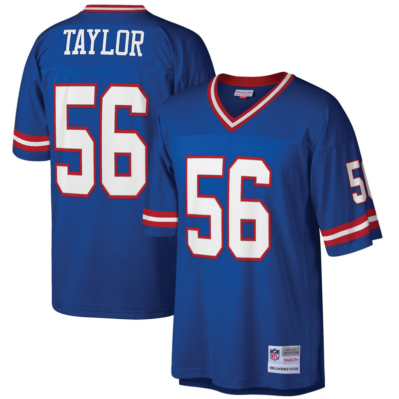 New York Giants Lawrence Taylor Mitchell & Ness Royal Big & Tall 1986 Retired Player Replica Jersey