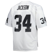 Las Vegas Raiders Bo Jackson Mitchell & Ness White Big & Tall 1988 Retired Player Replica Jersey