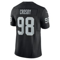 Las Vegas Raiders Maxx Crosby Nike Black Vapor F.U.S.E. Limited Jersey