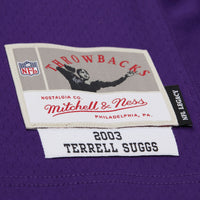Baltimore Ravens Terrell Suggs Mitchell & Ness Purple 2003 Legacy Replica Jersey