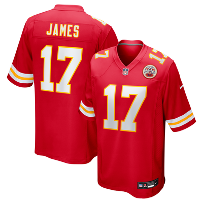 Kansas City Chiefs Richie James Nike Red Game Jersey