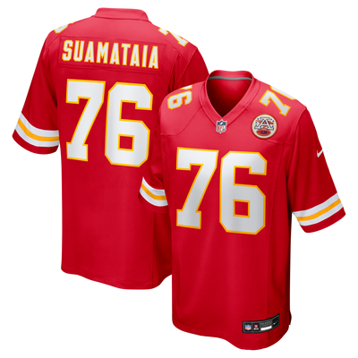 Kansas City Chiefs Kingsley Suamataia Nike Red Game Jersey