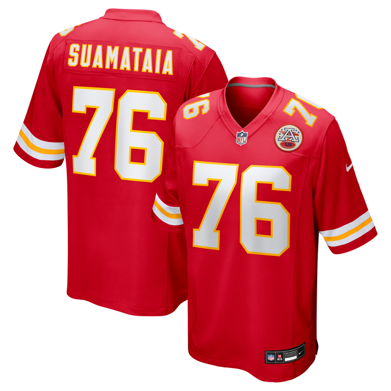 Kansas City Chiefs Kingsley Suamataia Nike Red Game Jersey