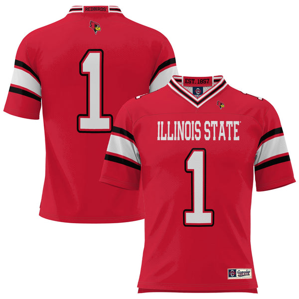 #1 Illinois State Redbirds GameDay Greats Endzone Football Jersey - Red