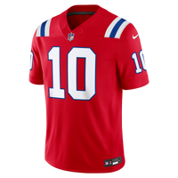 New England Patriots Drake Maye Nike Red Alternate Vapor F.U.S.E. Stitched Limited Jersey
