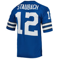 Dallas Cowboys 1971 Roger Staubach Mitchell & Ness Royal Authentic Throwback Retired Player Jersey