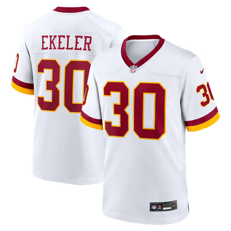 Washington Commanders Austin Ekeler Nike White Game Super Bowl Era Jersey
