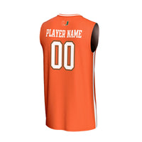 Miami Hurricanes GameDay Greats Lightweight Collegiate Basketball NIL Pick-A-Player Fashion Jersey - Orange