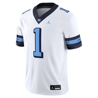 #1 North Carolina Tar Heels Jordan Brand Alternate Game Jersey - White