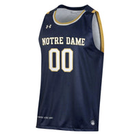 Notre Dame Fighting Irish Under Armour Pick-A-Player NIL Basketball Jersey - Navy