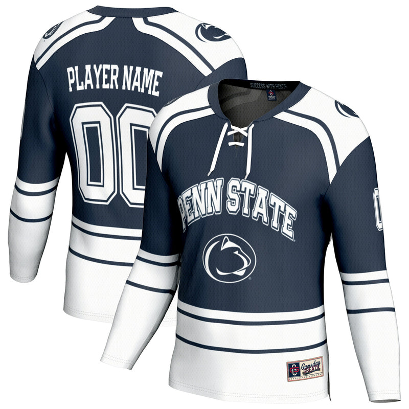 Penn State Nittany Lions GameDay Greats NIL Pick-A-Player Ice Hockey Fashion Jersey - Navy