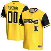 Southern Miss Golden Eagles GameDay Greats NIL Pick-A-Player Lightweight Softball Jersey - Gold