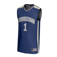 #1 Georgetown Hoyas GameDay Greats Lightweight Basketball Fashion Jersey - Navy