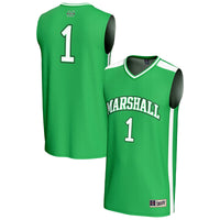 #1 Marshall Thundering Herd GameDay Greats Lightweight Collegiate Basketball Fashion Jersey - Kelly Green