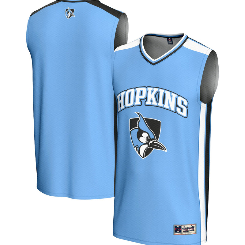 Johns Hopkins Blue Jays GameDay Greats Spirit Basketball Jersey - Light Blue