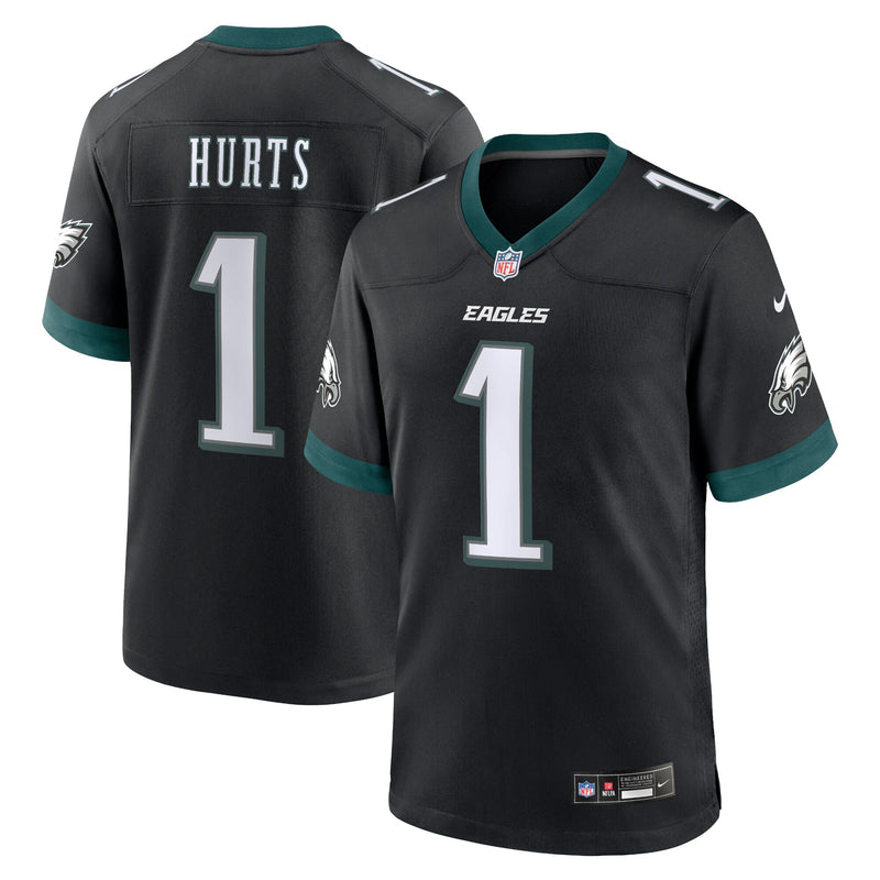Philadelphia Eagles Jalen Hurts Nike Black Alternate Game Jersey