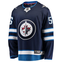 Winnipeg Jets Kale Clague Fanatics Navy Home Breakaway Jersey