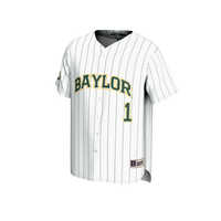 #1 Baylor Bears GameDay Greats Lightweight Baseball Fashion Jersey - White