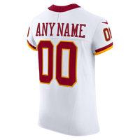 Washington Commanders Nike White Vapor F.U.S.E. Elite Custom Jersey
