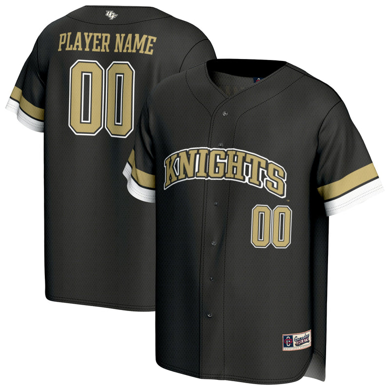 UCF Knights GameDay Greats NIL Pick-A-Player Lightweight Baseball Jersey - Black