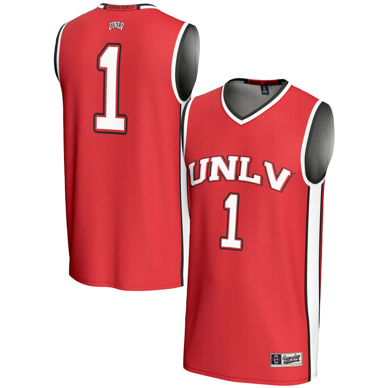 #1 UNLV Rebels GameDay Greats Lightweight Basketball Jersey - Scarlet