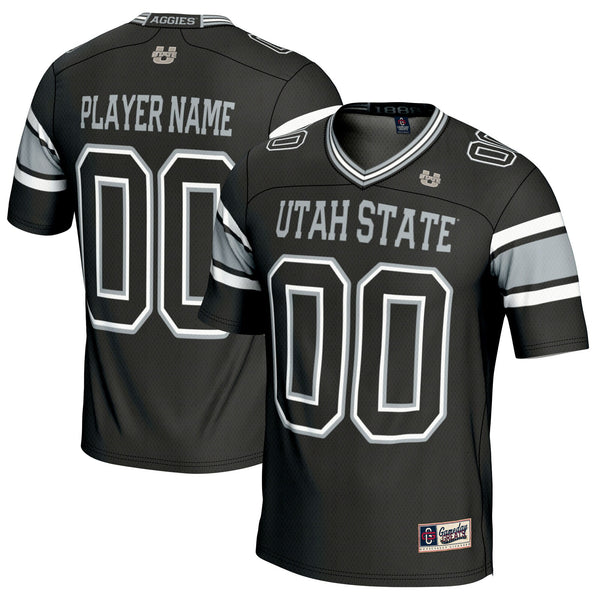 Utah State Aggies GameDay Greats NIL Pick-A-Player Football Jersey - Black